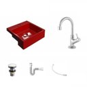 Ver imagem 2 de Kit Cuba XQ355 Torneira 1198 Metal e Válvula Click 1 Polegada G Sifão PVC Flexível Compace