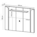 Ver imagem 4 de Rack para Sala Orgânico Suy com Painel para Tv 75 Pol Maresca B02 Off White Cinamomo - Lyam Decor