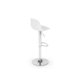 Banqueta Giratoria Alta Encosto Branco Unidade Alta Resistencia Bering - 4