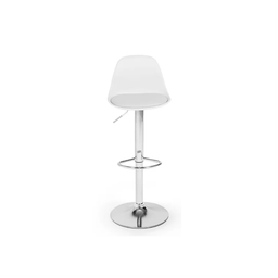 Banqueta Giratoria Alta Encosto Branco Unidade Alta Resistencia Bering - 2