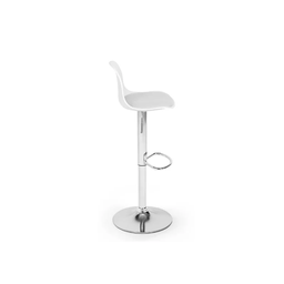 Banqueta Giratoria Alta Encosto Branco Unidade Alta Resistencia Bering - 3