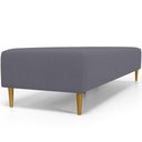 Ver imagem 2 de Puff Decorativo Bali W01 Pés Palito 170x60cm Suede Cinza - Lyam Decor