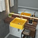 Ver imagem 1 de Kit Cuba XQ355 com Torneira 1198 Metal e Válvula Click 1 1/2 com Sifão PVC e Flexível Compace