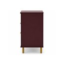 Ver imagem 2 de Cômoda Dm-243 6 Gavetas MDF-MDP Puxador Metálico Vinho Ditália Móveis