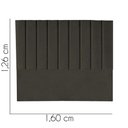 Ver imagem 3 de Cabeceira Carla Pé Plástico 160cm Queen Size Para Cama Box Quarto Linho Marrom - Gat Magazine