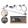 Kit Acessorios P/banheiro Metal Stilo Atlas 5 Peças - 1