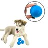 Kit 3 Brinquedo Cachorro Bolinha Maciça E Lisa 60mm Cor: Azul - 1