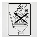 Ver imagem 1 de Adesivo Banheiro Aviso Vaso Sanitário Menina Feminino:preto