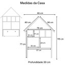 Ver imagem 5 de Casinha Organizadora de Brinquedos Infantil 100% Mdf Plancasa Branco Tx