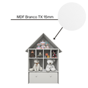 Ver imagem 7 de Casinha Organizadora de Brinquedos Infantil 100% Mdf Plancasa Branco Tx