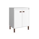 Ver imagem 1 de Balcão Cozinha c/Tampo Torino 2PORTAS 70cm Branco Movelbento