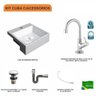 Kit Cuba XQ355 com Torneira 1198 Metal e Válvula Click 1 1/2 com Sifão Cromado e Flexível Compace - 3
