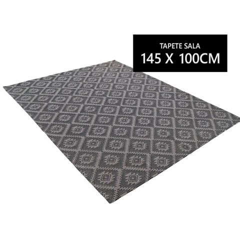 Tapete Bogotá Preto 145cm x 100cm