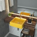 Ver imagem 1 de Kit Cuba XQ355 Torneira 1198 Metal e Válvula Click 1 Polegada B Compace