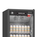 Ver imagem 4 de Cervejeira Expositora Porta Vidro 400L VCCE400PVPB Preta e Branca 220V Refrimate Com Chopeira 3,5L
