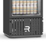 Cervejeira Expositora Porta Vidro 400L VCCE400PVPB Preta e Branca 220V Refrimate Com Chopeira 3,5L - 5