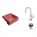 Ver imagem 2 de Kit Cuba XQ355 Torneira 1198 Metal e Válvula Click 1 Polegada B Compace