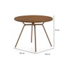 Mesa de Jantar Redonda 1m 1588 Carraro Freijó/Rose - 2