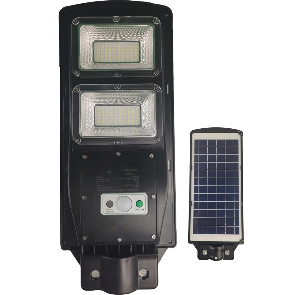 Luminaria Solar Kit 14 Und 120W Sensor Movimento Led Controle Rua Casa Segurança Luz Ambiente - 2