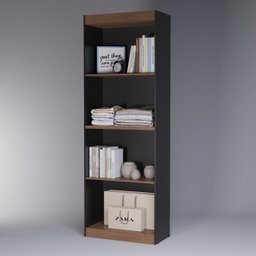 Armario Livreiro Flex Multiuso Horizontal ou Vertical:preto Nature - 5