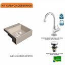 Ver imagem 3 de Kit Cuba XQ355 Torneira 1198 Metal e Válvula Click 1 Polegada G Compace
