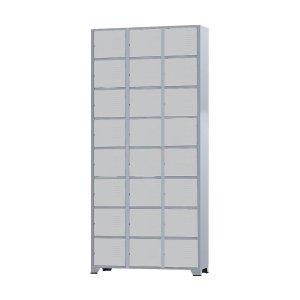 Armário Roupeiro De Aço 24 Portas Para Vestiário Academia Locker Cinza