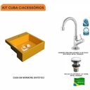 Ver imagem 3 de Kit Cuba XQ355 Torneira 1198 Metal e Válvula Click 1 1/2 Polegada Compace