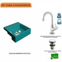 Ver imagem 3 de Kit Cuba XQ355 Torneira 1198 Metal e Válvula Click 1 1/2 Polegada Compace