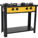 Ver imagem 1 de Fogão Industrial Venâncio a Gás Bravo 2 Bocas Amarelo Esmaltado Br2bam