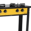 Ver imagem 2 de Fogão Industrial Venâncio a Gás Bravo 2 Bocas Amarelo Esmaltado Br2bam