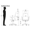 Ver imagem 6 de Cadeira Presidente Giratoria Courino Terracota Base Cromada 120kg - Roal