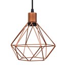 Ver imagem 4 de Pendente Aramado Poptem diamante pequeno cobre