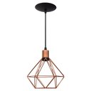 Ver imagem 1 de Pendente Aramado Poptem diamante pequeno cobre