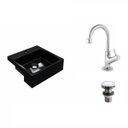 Ver imagem 2 de Kit Cuba XQ355 Torneira 1198 Metal e Válvula Click 1 1/2 Polegada Compace