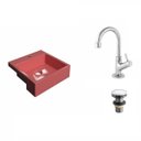 Ver imagem 2 de Kit Cuba XQ355 Torneira 1198 Metal e Válvula Click 1 1/2 Polegada Compace