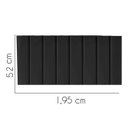 Ver imagem 2 de Painel Estofada Carla 195CM King Suede Preto - D A DECOR