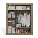 Ver imagem 2 de Guarda Roupa Casal 3 Portas de Correr com Pés Cbh563 Kappesberg - Branco