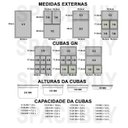 Ver mais imagens de Conj 1 Cuba Gastronômica Em POLICARBONATO GN 1/2X200 mm 12 Litros + 1 Cuba Gastronômica 1/3X200 mm 7