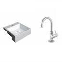 Ver imagem 2 de Kit Cuba Xq355 Torneira 1198 Metal 1/4 Volta Compace