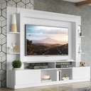 Ver imagem 3 de Rack Estante com Painel Tv 65 e 2 Portas Oslo Branco