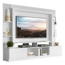 Ver imagem 5 de Rack Estante com Painel Tv 65 e 2 Portas Oslo Branco