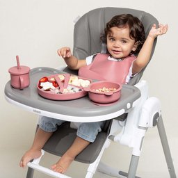 Copo de Silicone 2 em 1 Piccolo Rosa - Infanti - 9