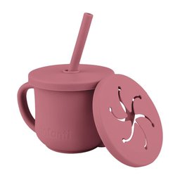Copo de Silicone 2 em 1 Piccolo Rosa - Infanti - 1