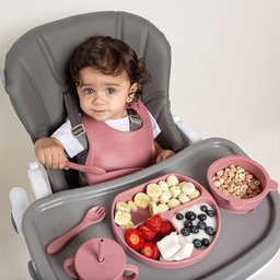 Copo de Silicone 2 em 1 Piccolo Rosa - Infanti - 4