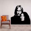Ver imagem 1 de Adesivo de Parede John Lennon e Yoko-Extra Grande 98x98cm