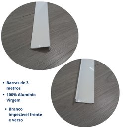 Rodapé Invertido Aba para Led New Ponta - 3mx05cm - 2