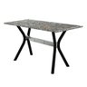 Conjunto de Mesa Viena 120x75cm com 4 Cadeiras Atenas Cromado e Tampo de Granito Tubform - 3