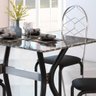 Conjunto de Mesa Viena 120x75cm com 4 Cadeiras Atenas Cromado e Tampo de Granito Tubform - 2