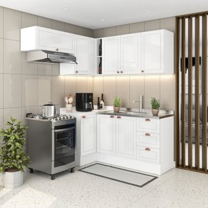 Cozinha 5 Peças com Rodapé Pérola Yescasa