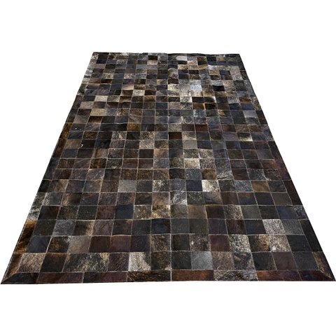 Tapete De Couro Marrom Exótico escuro 1,50x2,50 C/b 10x10cm